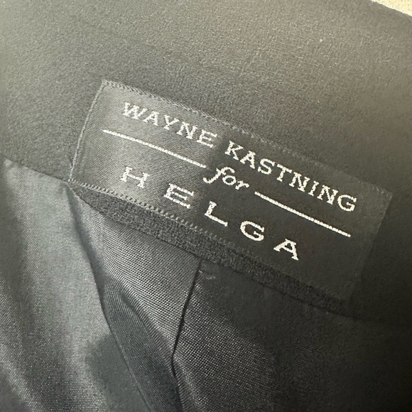 Stunning Vintage Wayne Kasting for Helga Black Blazer - Picture 3 of 4